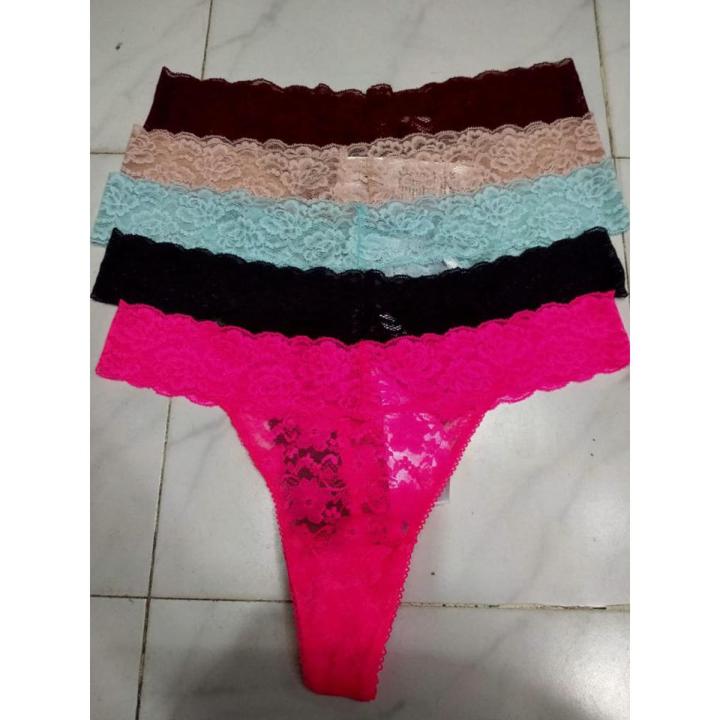 transparent thin belt thongs T back thongs women panties - 4P Panty