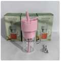 Portable hand mini electric juicer blender 300ml pink colors Juicer with handle fruit mixers. 