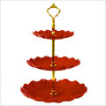 3-tier Cupcake Stand Fruit Plate Holder Desserts Snack Candy Buffet Stand Tower For Christmas Wedding Party. 