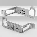 L Plate Hand Grip Holder with Hotshoe for GFX100S Silver. 