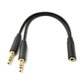 Headphone Earphone Audio Mic Y Splitter Cable for Pc Laptop. 