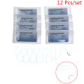 【Hot-Selling】 12PCS 2/0 3/0 Suture Nylon Monofilament Non-injured Suture Medical Thread Suture for Medical Surgical Suture Tool.