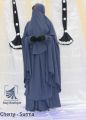 Light Surma Khimar niqab transformer, Surma Khimar traditional ready to wear long hijab Surma color, islamic gift, muslim dress abaya, elegant burqa. 