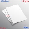 Offset paper - A4 Size - 100gsm - 100pc. 
