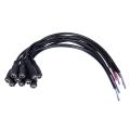 Harmony 10pcs 12V DC Power Plug Female Jack Plug Connector Cable 5.5X2.1mm With Cord Cable 15CM for CCTV LED Strip Light.