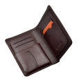 Men's Chocolate Black Bio-fold Wallet: Classic Design Money Purse with 100% Genuine Cow Leather, wallet for men, money Bag for men.