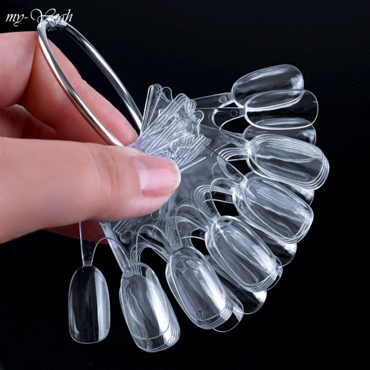 Myyeah%2010Pcs%20Nail%20Art%20Natural%20Clear%20False%20Nail%20UV%20Gel%20Painting%20Practice%20Board%20Crown%20Color%20Display%20Plate%20Manicure%20Tool%20-%20Image%207