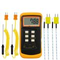 Digital K-Type Thermocouple Thermometer (-50-1300°C) with Dual Channels 4 Probes Handheld High Temperature.