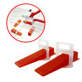 Tile Accessories Floor Tile Leveling Spacer clips Tools Tile Spacer Leveling System 200 pcs  //Tile LevelinTile Leveling System clips and wedges 100/100pcs   g /. 