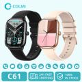 COLMI C61 Smartwatch 1.9 Inch Full Screen Bluetooth Calling Heart Rate Sleep Monitor 100 Sport Models Smart Watch For Men Women.