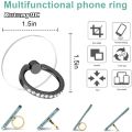Diamond Cell Phone Ring Holder Stand Transparent Finger Grip Clear 360° Degree Rotation Kickstand Compatible iPhones. 