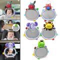 Baby Car Mirror Back Seat Rear View Mirror Cartoon Animal Plush Toys Adjustable Rear Facing Mirrors For Baby Stroller Toys. 