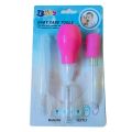 4 Pcs Kit Baby Health Care Set (Nose Cleaner, Dropper, Finger Brush, Medi Spoon) - Color as per stock.