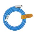 Zinc Alloy Data Cable OD6.0 Bold Flash TYPE-C Charging Cable 120W.