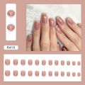 Menggh 24pcs With Glue Fake nails cute  pattern False nails With Design press on nails Artificial nails Full Cover water proof nail art. 