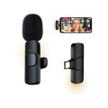 K9 Wireless Dual Microphone Professional Lapel Lavalia Microphone - Type C To remove the word for Adapter Micro SDHC - High-Quality Audio Recording by JN1.