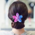Fashion Gradient Color Egg Flower Hair Clip Hair Accessories Transparent Flower Shape Claw Clip Simple Style Headwear Shark Clip. 