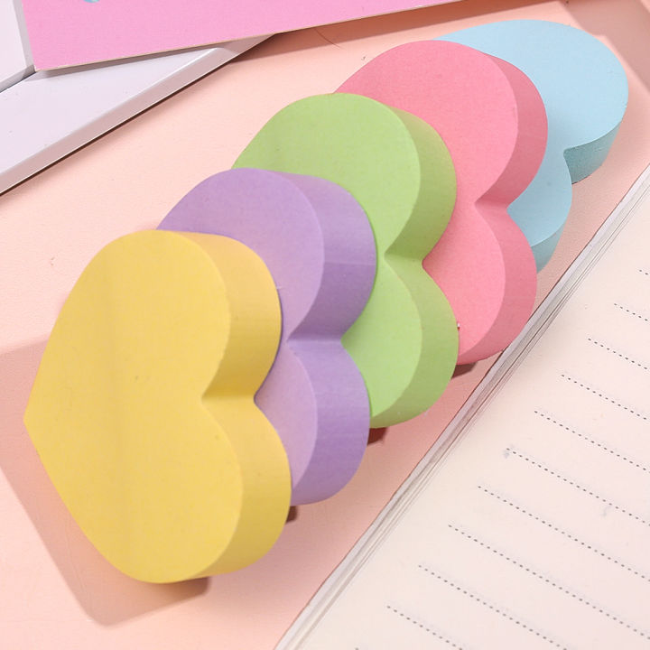 120%20Sheets%20Heart%20Sticky%20Notes%20Notepad%20Self%20Sticky%20Note%20Pads%20Notebook%20Planner%20Sticker%20For%20Office%20School%20Stationery%20Accessories%20-%20Image%204