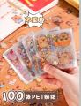 100PCS/SET Stickers Gift Capybara Cute Cartoon Ins Sweetheart Girl Material Diary Decorative Stickers Kawaii Planner Stickers. 