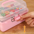 Children's Hair Accessories Storage Box Head Rope Hairpin Card Pen Sundries Stationery Box Cute Girl Jewelry Box Fayshow. 