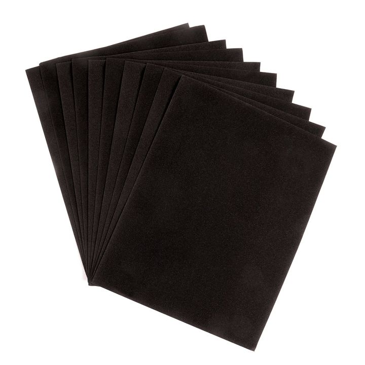 Black Velbet matt black A4 card