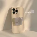 Custard Elephant Bracket iphone13 Phone Case Apple 15pro max Korean Style 12 Silicone soft 11 Applicable 14. 