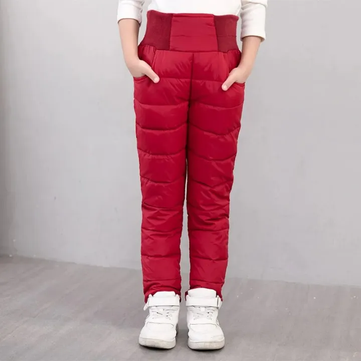 Casual%20Girl%20Boy%20Winter%20Pants%20Cotton%20Padded%20Thick%20Warm%20Trousers%20Waterproof%20Ski%20Bootcuts%20Elastic%20High%20Waisted%20Baby%20Kid%20Leggings%20-%20Image%202