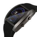 【S Elvey Trend Store
】Men led aviation speedometer Meter dial digital wrist watch.