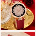 Fashionable and Exquisite Watch Six Piece Set Suitable for Ladies and Girls Luxury Women's Round Dial Luxury Watch Fashionable New Design Suitable for Personal Use or Gift Birthday Party.