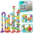 113 Piece Marble Run Marble Race Track Game Set Toy Set Educational Learning Construction Building Blocks Creative STEM Maze Toy. 