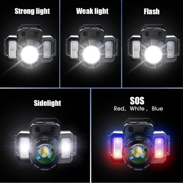 Multipurpose%205%20Working%20Mode%20Rechargeable%20LED%20Headlamp/%20Durable%20Waterproof%20Super%20Bright%20Headlight%20Outdoor%20Night%20Security%20Equipment%20-%20Image%206