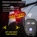 Bike Rear Lamp Smart Bike Wireless Remote Turn Signal Lights USB Rechargeable Bicycle LED Taillight Bicycle Parts.