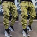 Men's Reflective Cargo Pants New Hip Hop Casual Joggers Trousers Multi-Pocket Men Sweatpants Streetwear Sports Pant M-3XL. 