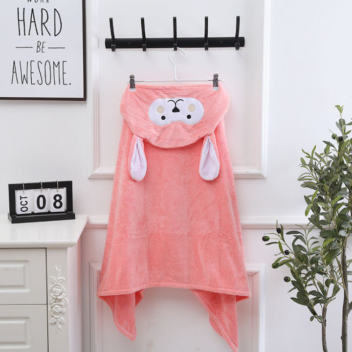 Children's%20bath%20towel%20hooded%20cape,%20baby%20cape,%20baby%20cartoon,%20coral%20velvet,%20soft%20absorbent%20bathrobe,%20thickened%20bath%20towel%20-%20Image%207