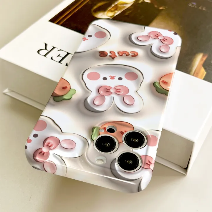 Jizetin%20for%20Realme%208%205G%20Back%20Cover%20Cute%20White%20Rabbit%20Luxury%20Slim%20Hard%20Crashproof%20Mobile%20Phone%20Case%20For%20Boys%20Girls%20-%20Image%207