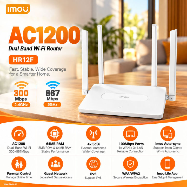 Imou%20HR12F%20AC1200%20Dual%20Band%20Smart%20Wi-Fi%20Router%20-%205dBi%204x%20High%20Gain%20Antennas%20-%20867Mbps%20at%205GHz%20and%20300Mbps%20at%202.4GHz.%20-%20Image%203