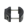 360 Degree Bicycle Motorcycle Handlebar Clip Mount Pipe Clamp Bracket for GOPRO 9 / 8 for Insta360 ONE X Action Camera.