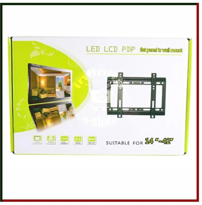 Universal%20Vesa%20Ultra%20Slim%20LCD%20LED%20PDP%20Flat%20Panel%20fix%20TV%20wall%20mount%20for%2014%20-%2042%20inch%20screens%20with%20up%20to%2025%20kg%20load%20weight%20-%20Image%203