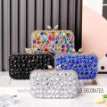 Evening Bag   Handbag Rhinestone Clutch Wedding Purse Resin Inlay Bag. 