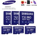 【100%Original+FREE Shipping+Ready Stock+COD】SAMSUNG C10 PRO Plus MicroSD Card 128GB 256GB 512GB Gift adapter and card reader. 