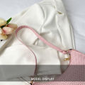 DishyKooker Retro Plaid Baguette Underarm Bag Pu Leather Zipper Shoulder Bag For Women Valentines Gifts. 