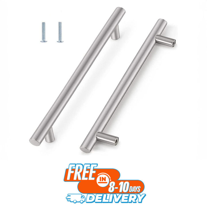 RK Modern Brushed Nickel Stainless Steel Cabinet Handles for Cupboard Drawer and Kitchen Drawer
