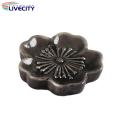Cherry Blossom Design Chopstick Holder Japanese Sakura Ceramic Chopstick Rest Holder for Home Kitchen Restaurant Versatile Tableware Floral Design Utensil Rest.
