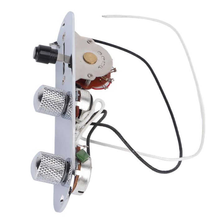 Electric Guitar Circuit Board Reliable Simple Installation Metal Electric Guitar 3 Way Control Board with 2 Screws for Practice