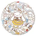 10/30/50PCS Funny Cinnamoroll Stickers Cartoon Cute Kids Toy Decals PVC DIY Luggage Stationary Wall Car Travel Sticker Wholesale.