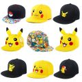 Anime Figure Pokemon Baseball Cap Pikachu Hat Adjustable Pokemon Cosplay Hip Hop Cartoon Hats Boy Girl Kids Birthday Gift.