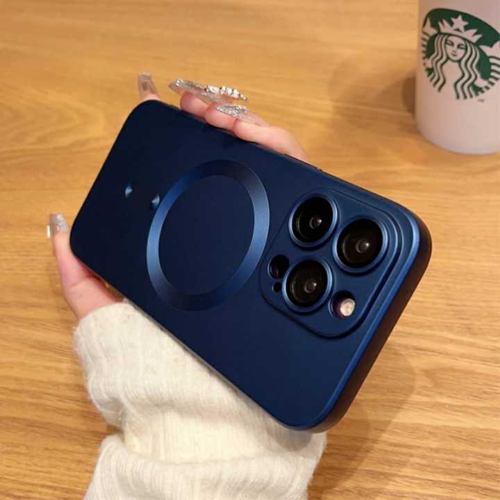 Iphone%20%20Magsafe%20Wireless%20Charging%20Case%20For%20iPhone%20%20Soft%20Magnetic%20Matte%20Bumper%20phone%20Cover%20-%20Image%204