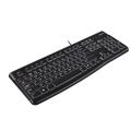 Logitech K120 Wired Keyboard for Windows, USB Plug-and-Play, Full-Size, Spill Resistant, Curved Space Bar PC/Laptop - Black - Keyboard - Keyboard. 