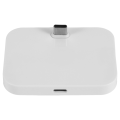 Mobile Phone Desktop Type-C Charger Stand Holder Cellphone Usb-C Charging Docking Station Silver.