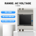 Din Rail AC Monitor 6IN1 40-300V 100A Voltage Current Power Factor - multimeter.